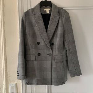 Houndstooth Herringbone Blazer